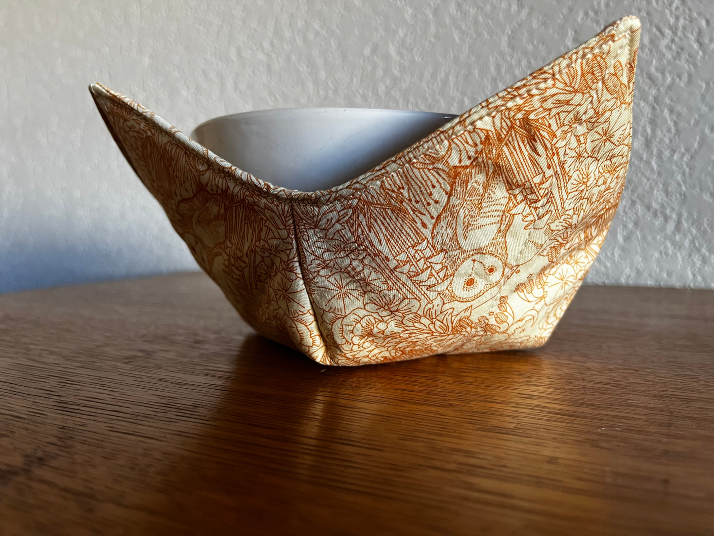 Goldenrod Owl Bowl Cozy