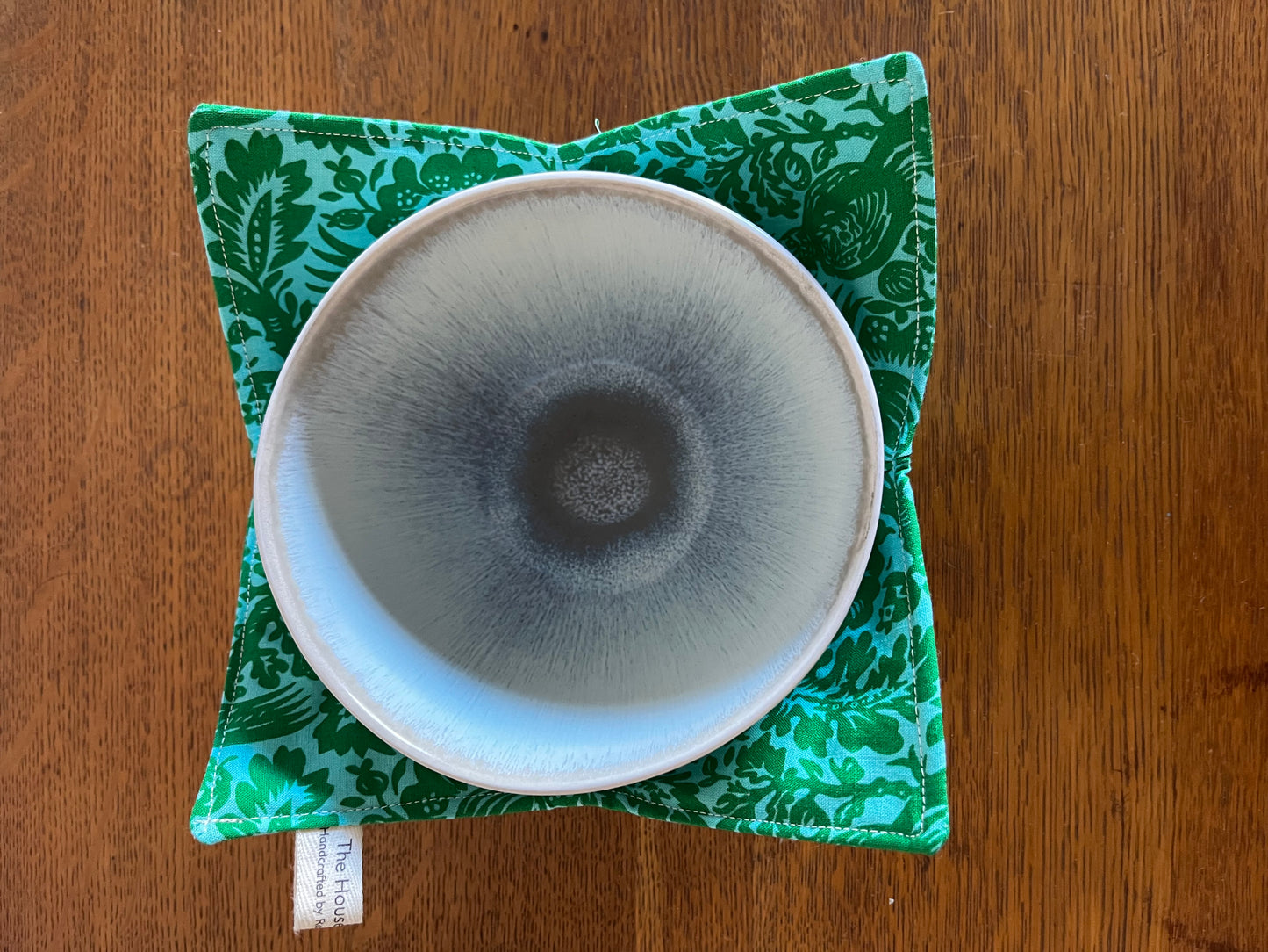 Green Victorian Peacock Bowl Cozy