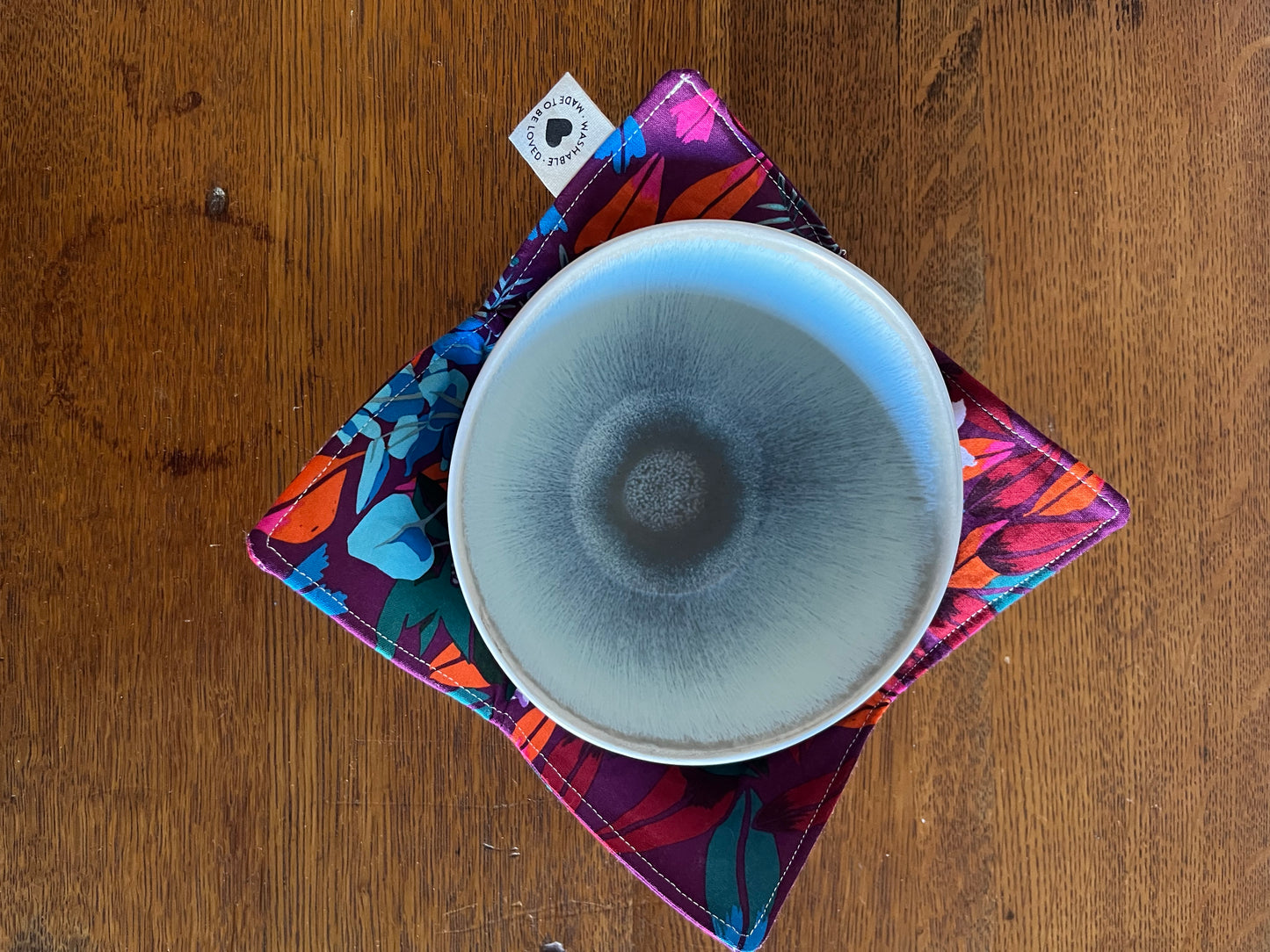 Dark Red and Pink Roses Bowl Cozy